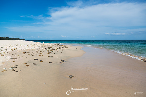 Standing on the tidal island