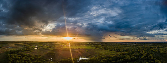 Storm raining over Austin