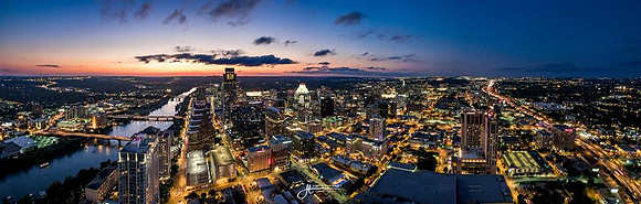 Austin Skyline - Drone Pano