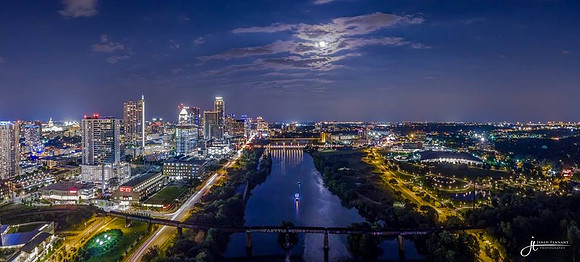 Austin Skyline - Drone Pano