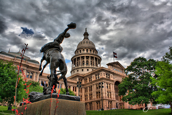 Austin, Texas, "State Capitol", Capital, Cowboy, HDR, Photo,